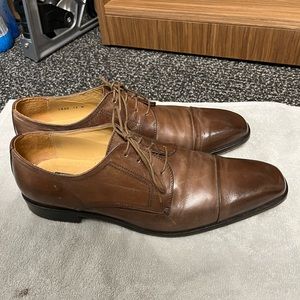 Brown lace up dress barely worn